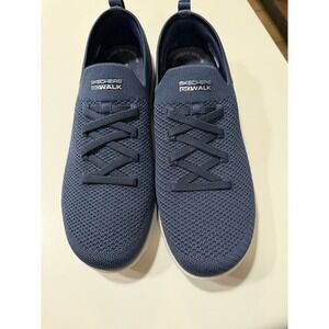 Skechers Women's Size 8.5 Go Walk Shoes GOGA MAT Slip On Blue